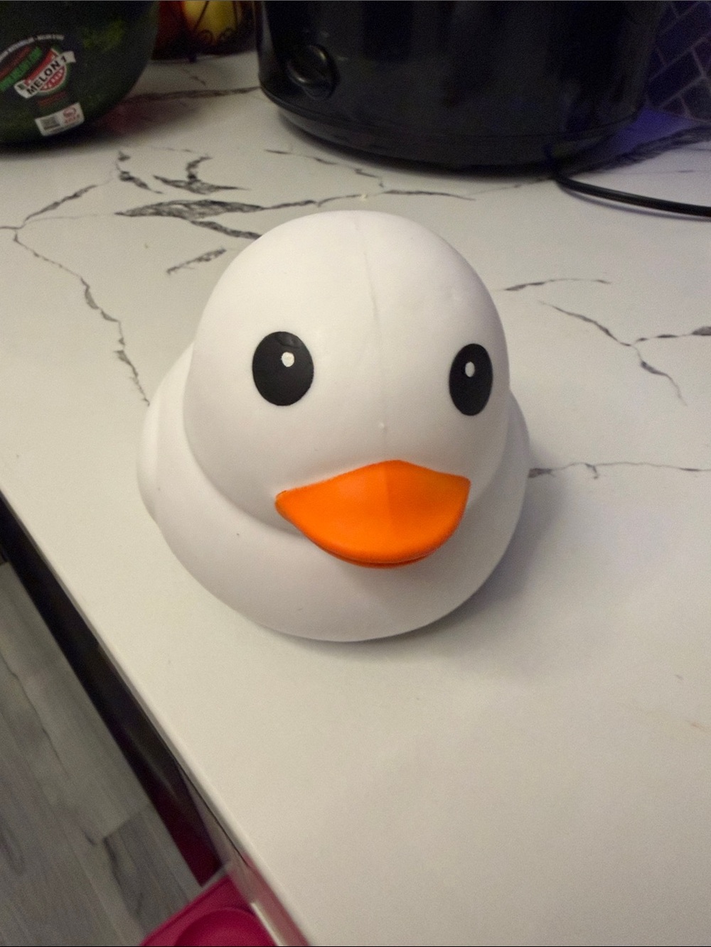 White and Orange Rubber Duck Toy for Birds - Pets Bird fast shipping !!!